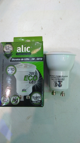 Imagen 2 de 2 de 10 Unid. Dicroica Mini Lampara Led Gu10 Mr11 3w 220v Luz Fri