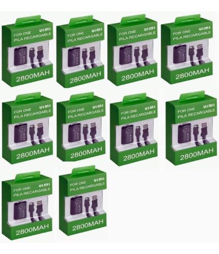 Paquete 10 Piezas Kit Carga Y Juega Compatible Con Xbox One