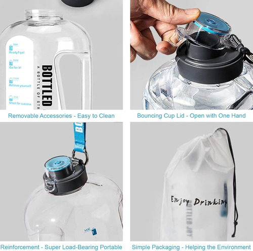 Botella De Agua, Bottled Joy, 1 Litro. Botella De Agua ...