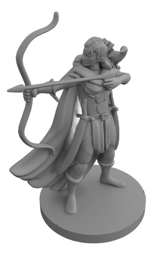 Miniaturas Dnd: Human Female Ranger With Raven