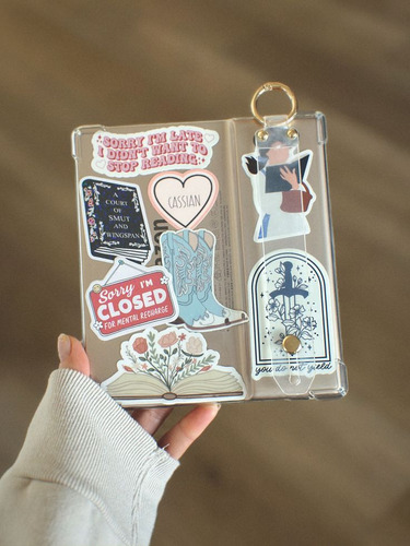 Funda Transparente Para Kindle Oasis 7 PuLG + Stickers