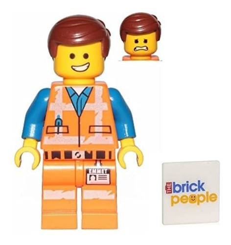 Lego The Movie 2: Minifigura De Emmet Con Sonrisa Y Mirada A