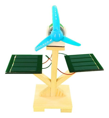 Kit De Maqueta De Ventilador Con Energía Solar Para Bricolaj