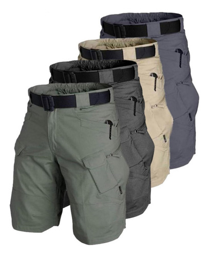 Pantalones Cortos Cargo Tácticos Impermeables Informales