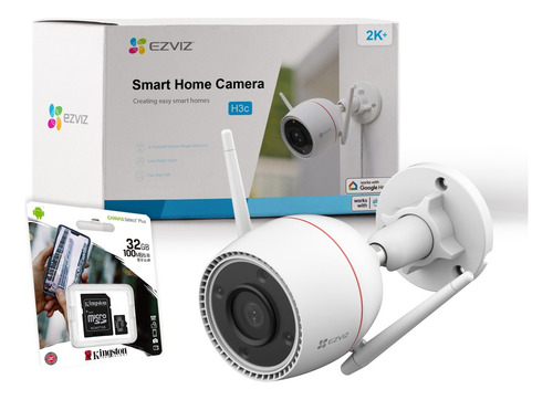 Cámara Seguridad Ezviz Ip Wifi Exterior Fullcolor 4mp + 32gb