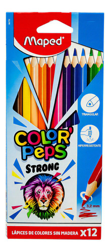 Colores Maped Strong Con 12 Triangulares