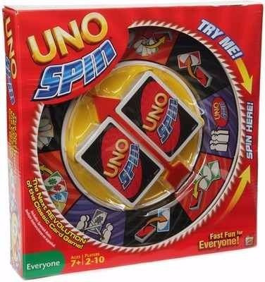 Cartas Uno Spin Juego De Mesa Diversión Adultos Y Niños