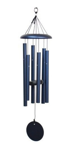 Las Campanas De Corinto 27 Pulgadas Windchime, Azul Medianoc