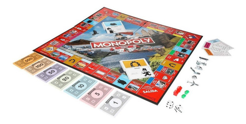 Imagen 4 de 4 de Juego de mesa Monopoly Chile Hasbro E1756