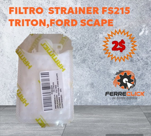 Filtro  Gasolina Strainer Fs215 Triton,ford Scape