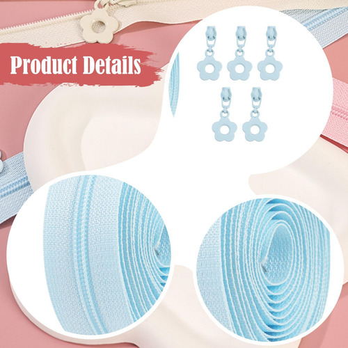 Cremalleras De Nailon En Espiral, Accesorios De Cadena Para