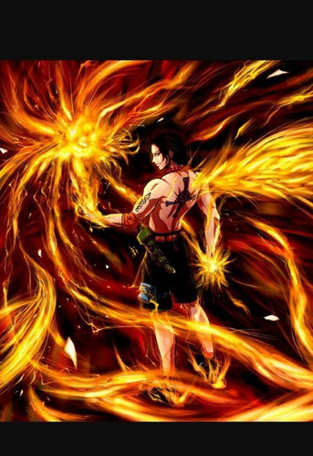 Figura De Colección Portgas Puño De Fuego One Piece 11 Cm
