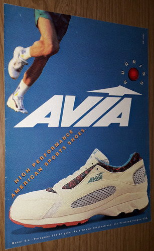 P06 Clipping Antigua Publicidad Zapatillas Avia Año 1994 (Usado)