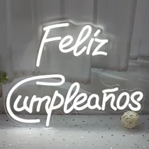 Comprar Letrero De Luz Led De Neón Acrílico De Feliz Cumpleaños Para
