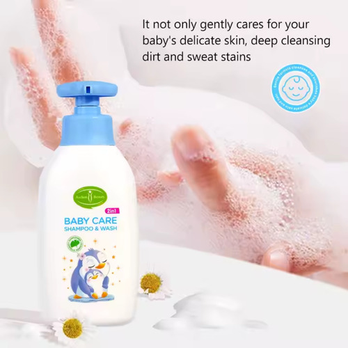 Shampoo Y Gel Baby Care-formula Para El Cabello Y Cuerpo