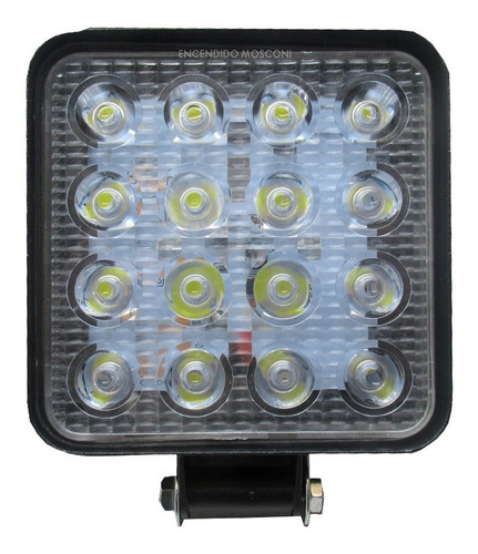 Barra Led Faro Auxiliar 16 Led 48w Cuatri 4x4 Agro Off Road