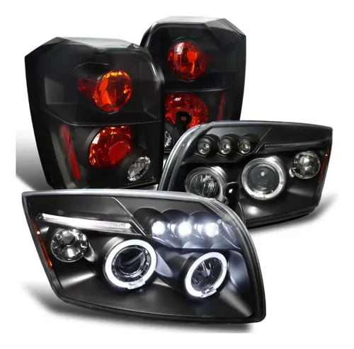 comprar Faros Led Ojo Angel + Stops Tipo Altezza Para Dodge Caliber.