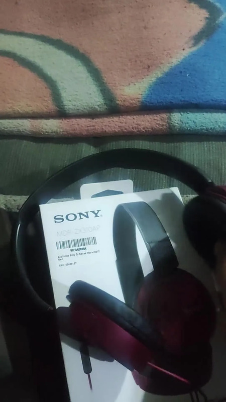 Fone de ouvido on-ear Sony ZX Series MDR-ZX310 red | Parcelamento