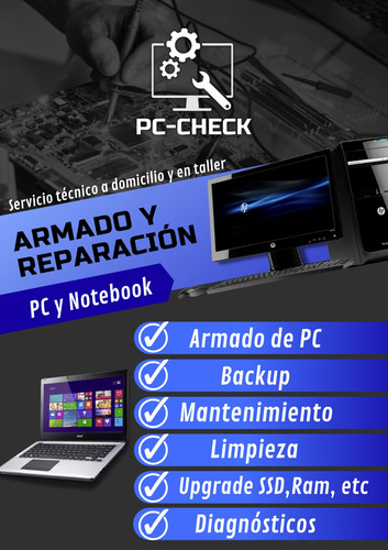 Imagen 9 de 10 de Servicio Técnico De Pc, Notebook, Armado De Pc Gamer