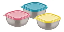 Comprar Recipientes De Plástico 3pz 12cm 060lts Mix Color Tramontina