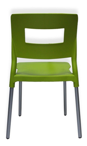 Silla Jardín Comedor Restaurante Bar Cafetería Estructura De La Silla Verde