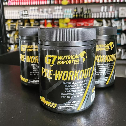 Imagem 3 de 4 de Pre Workout 400g C/beta Alanina Arginina Cafeína Pré Treino