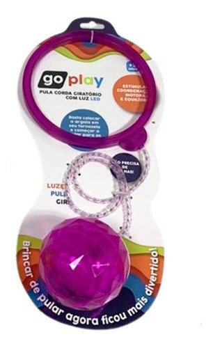 Go Play Spin Ball Pula Corda Giratório Roxo - Multikids