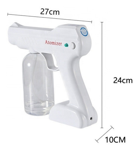 Pistola Desinfectante Sanitizante Inalámbrica Recargable Uv
