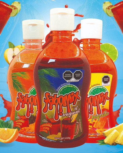 Imagen 2 de 10 de Kit Sabomix, Ideal Para Micheladas, Botanas Y Frutas.