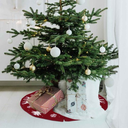 Falda De Árbol De Navidad Tejida De 36 Pulgadas, Base De Árb