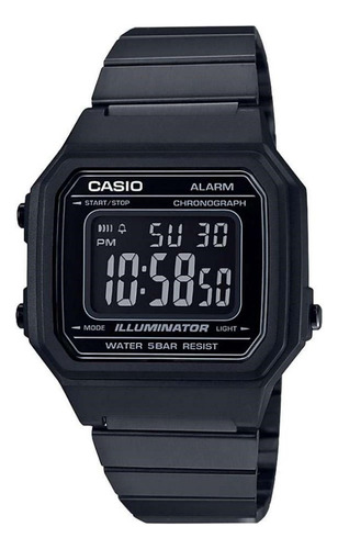 Reloj Casio Vintage Original Unisex Negro/rosa