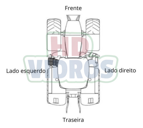 Vidro Da Janela Carregadeira New Holland 12c