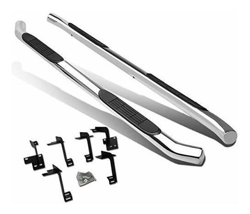 Estribo - 3  Chrome Polished Side Step Nerf Bar Running Boar