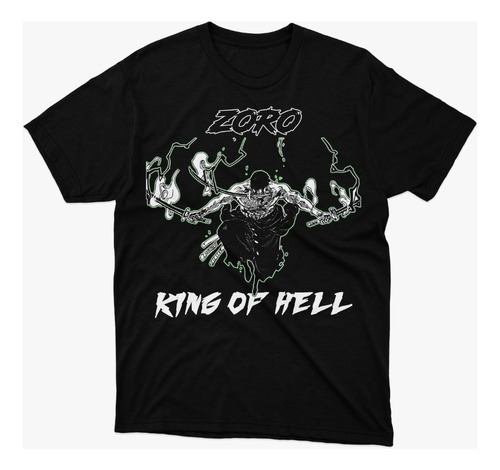 Polera Anime One Piece - Zoro King Of Hell - Vale Gamess