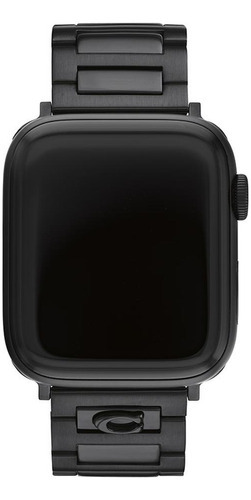 Correa Acero Inox Coach Plata Apple Watch 14700151 - S007 Ancho 10 cm Color Negro