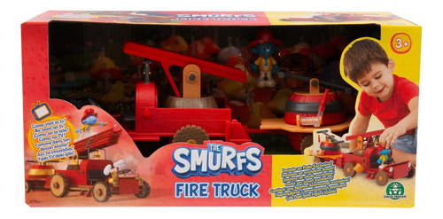 Pitufos Camión De Bomberos Con Figura Personaje Bombero