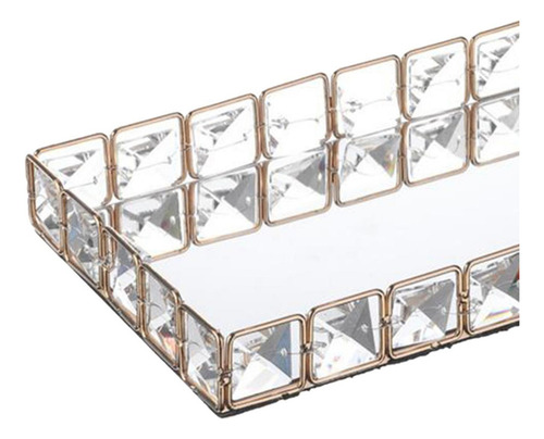 M Espejo Cristal Bandeja Decorativa Joyas Baratija