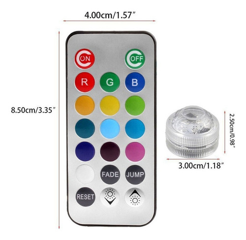 Nuevo 10 Piezas De Luces De Piscina Led A Prueba De Agua