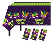 Comprar Manteles Plásticos, 3 Paquete, 137 Cm X 274 Cm, Mardi Gras
