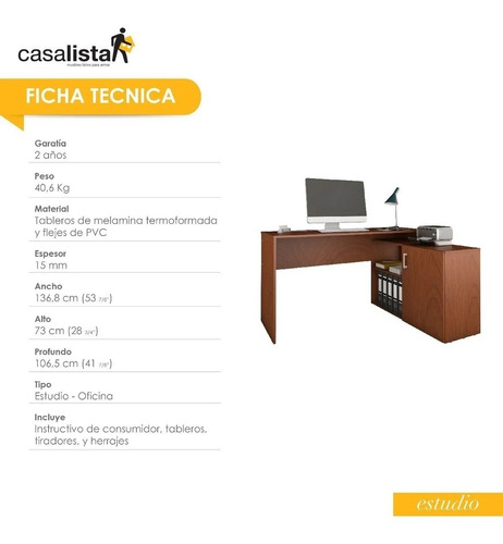 Escritorio Centro De Trabajo Casa Lista Estudio