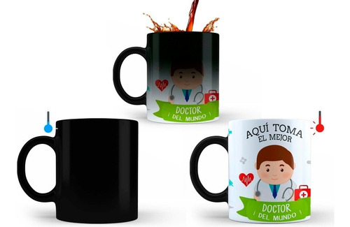 Imagen 4 de 4 de Tazas Mágicas Sublimadas Personalizadas Logo Fotos Con Caja