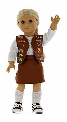 Brownie Girl Scout Muñeca Traje (5 Piezas) - Queda La Ropa A | Envío gratis