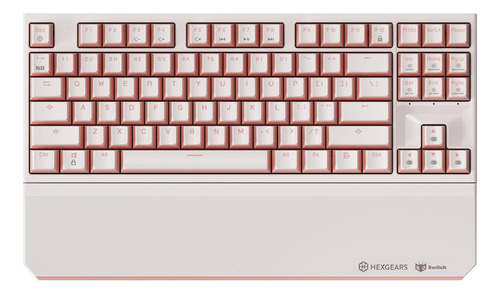 Teclado Hexgears Mecánico Inalámbrico/rosado.