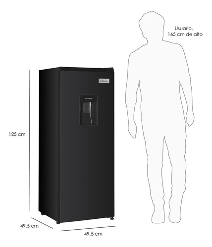 Refrigerador Monopuerta Frío Directo 167 Lts Lrm-178dfnw