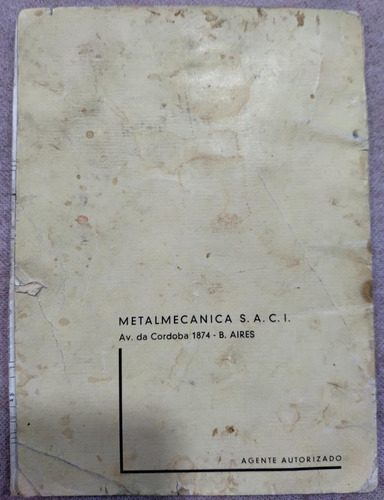 De Carlo 700 Bmw Manual Instrucciones - Original Argentina (Usado)