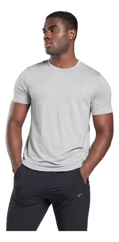 Remera Reebok Ts Ac+dreamblend Ss Gris Hombre