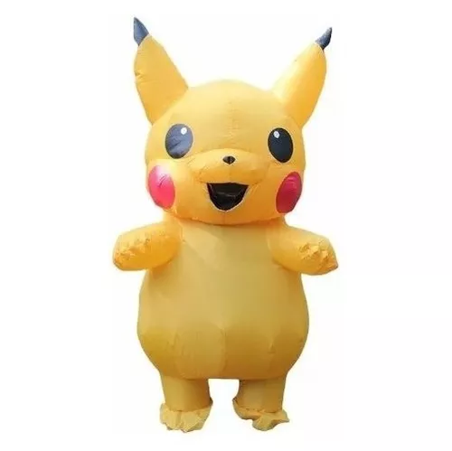 Fantasia Pikachu inflável Pokemon INFANTIL Cosplay Pokemon Go