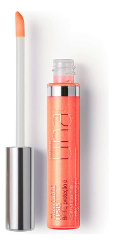 Gloss Labial Una Fps 15 Coral 100 Natura 8ml.