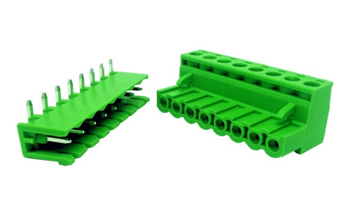 Conector Terminal Plug-in Horizontal Tornillo 8 Pines 3.81mm
