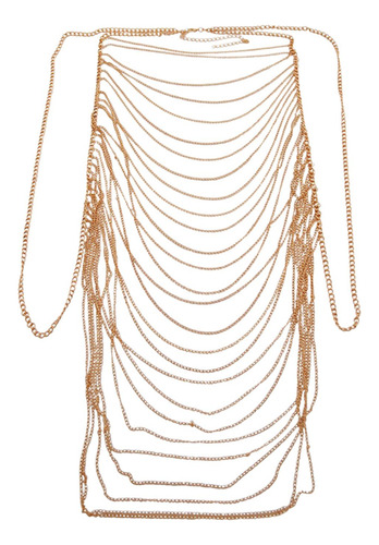 Cadena Para El Cuerpo Para Mujer, Cadena Para El Pecho Sin